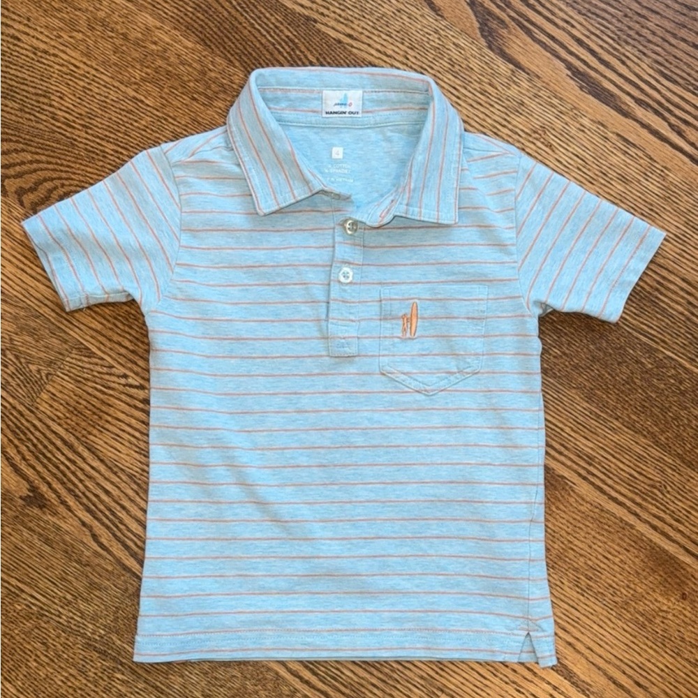 johnnie-O | Original 4-Button Jr. Polo Stripe | Size: 4 | Great Condition